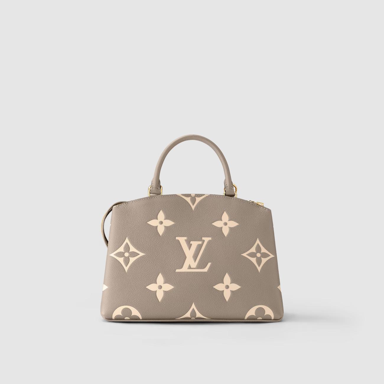 Túi Louis Vuitton Petit Palais Nữ Bicolor Xám Kem